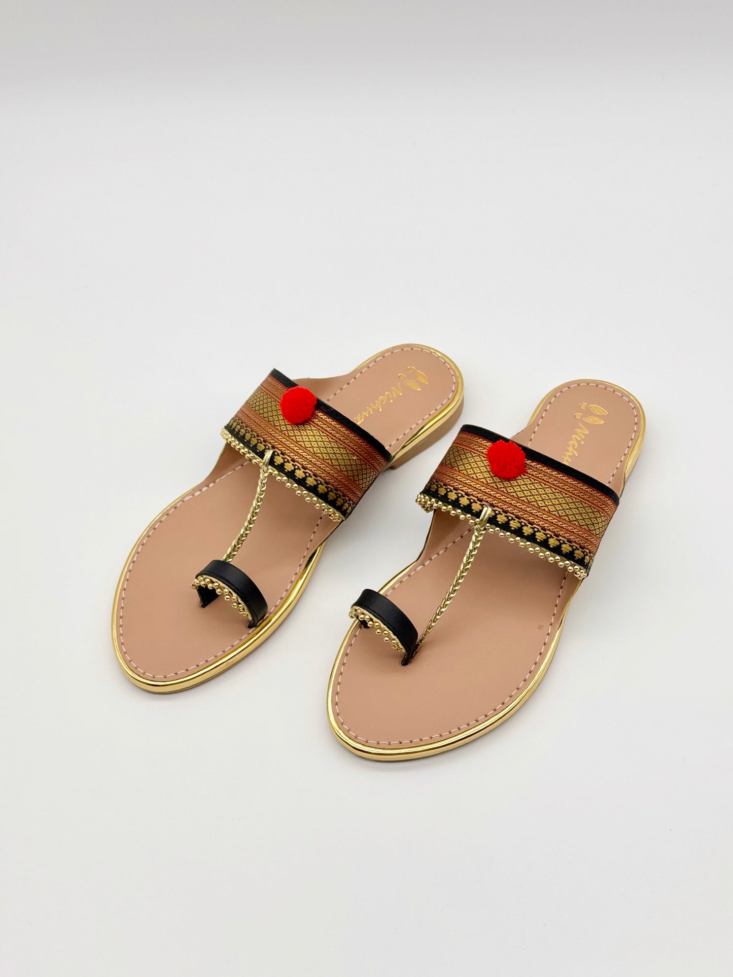 Traditional Kolhapuri-Inspired Ethnic Flats