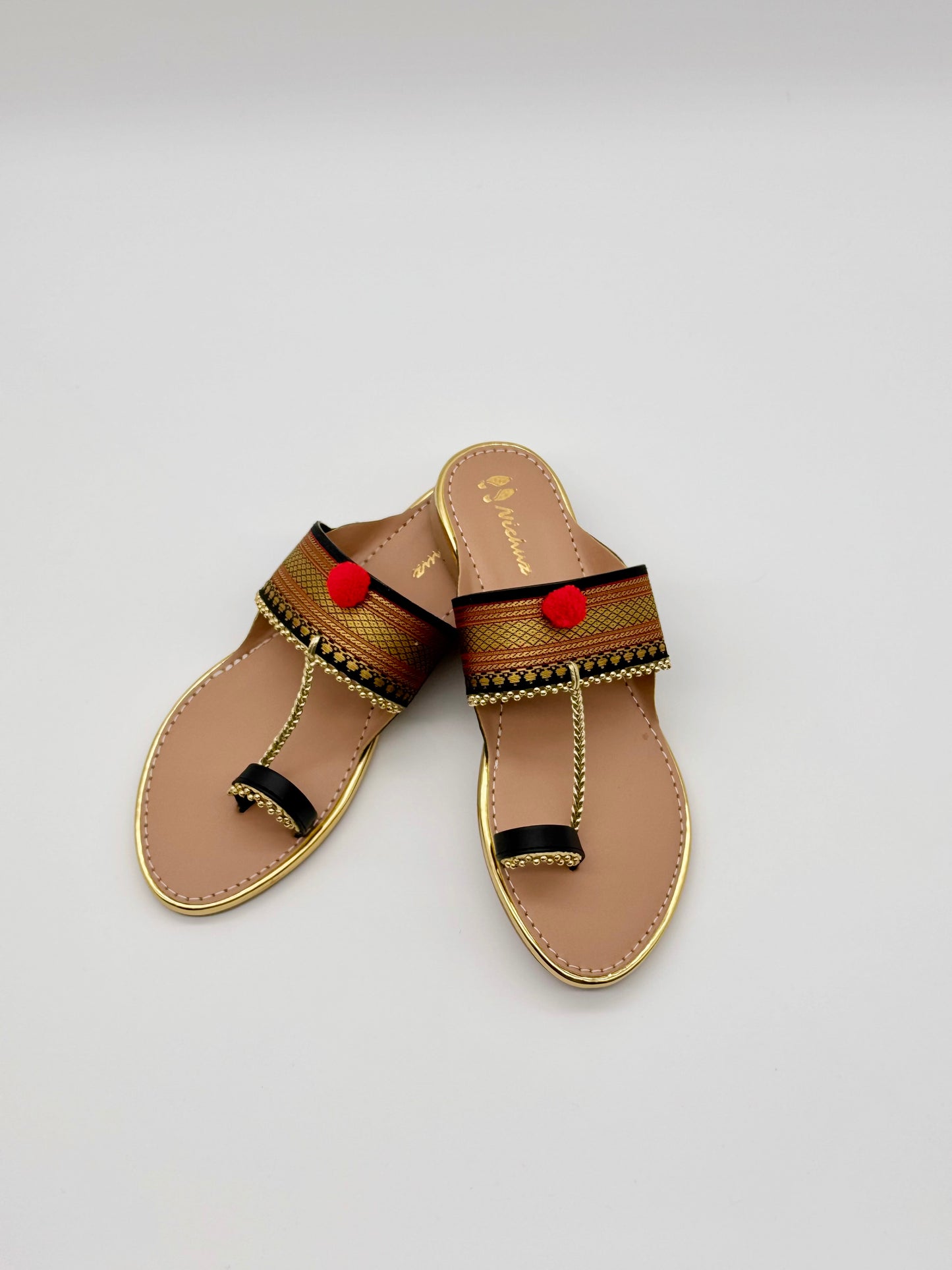 Traditional Kolhapuri-Inspired Ethnic Flats