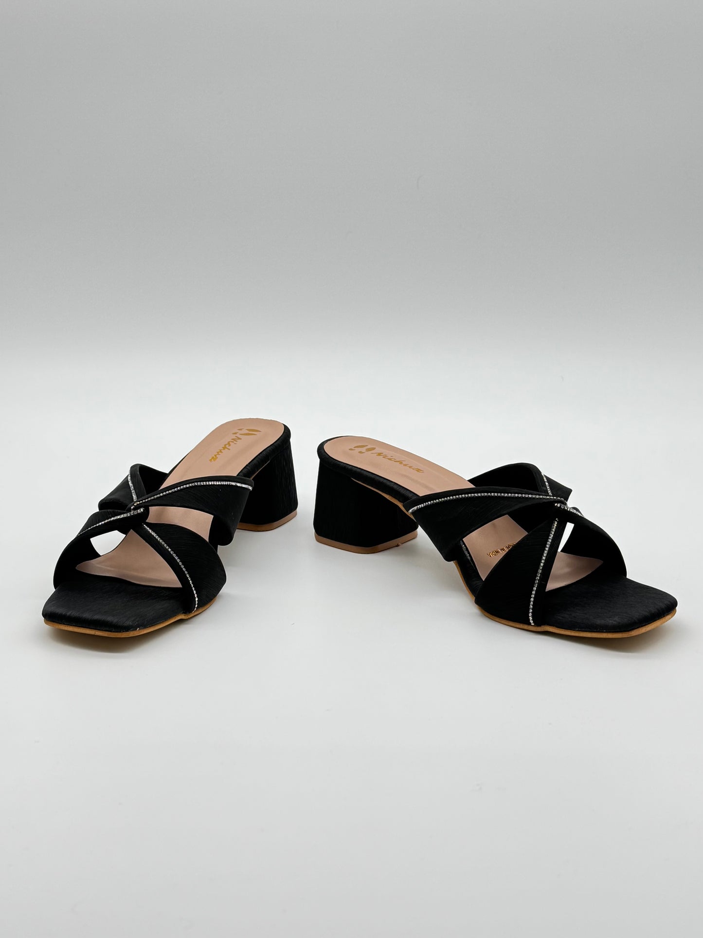 Twist Strap Block Heels